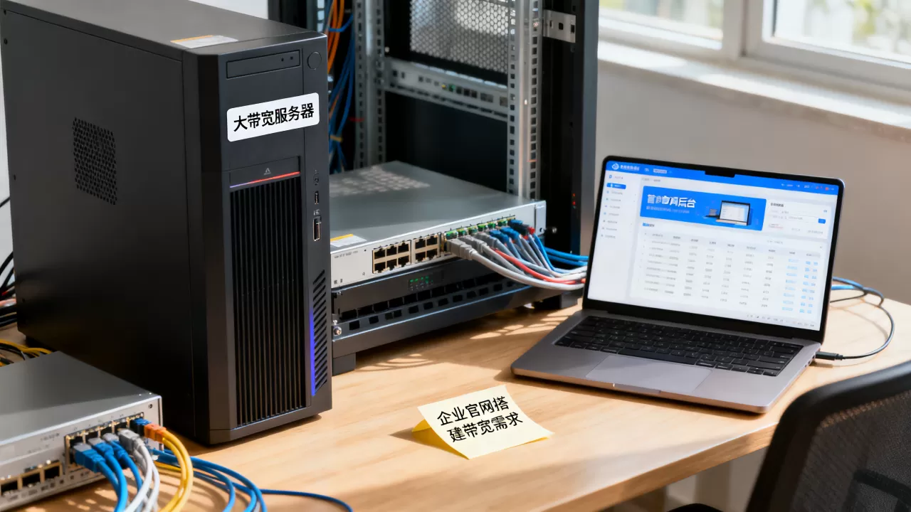 大带宽服务器跑企业官网够吗？企业官网搭建需要多大带宽