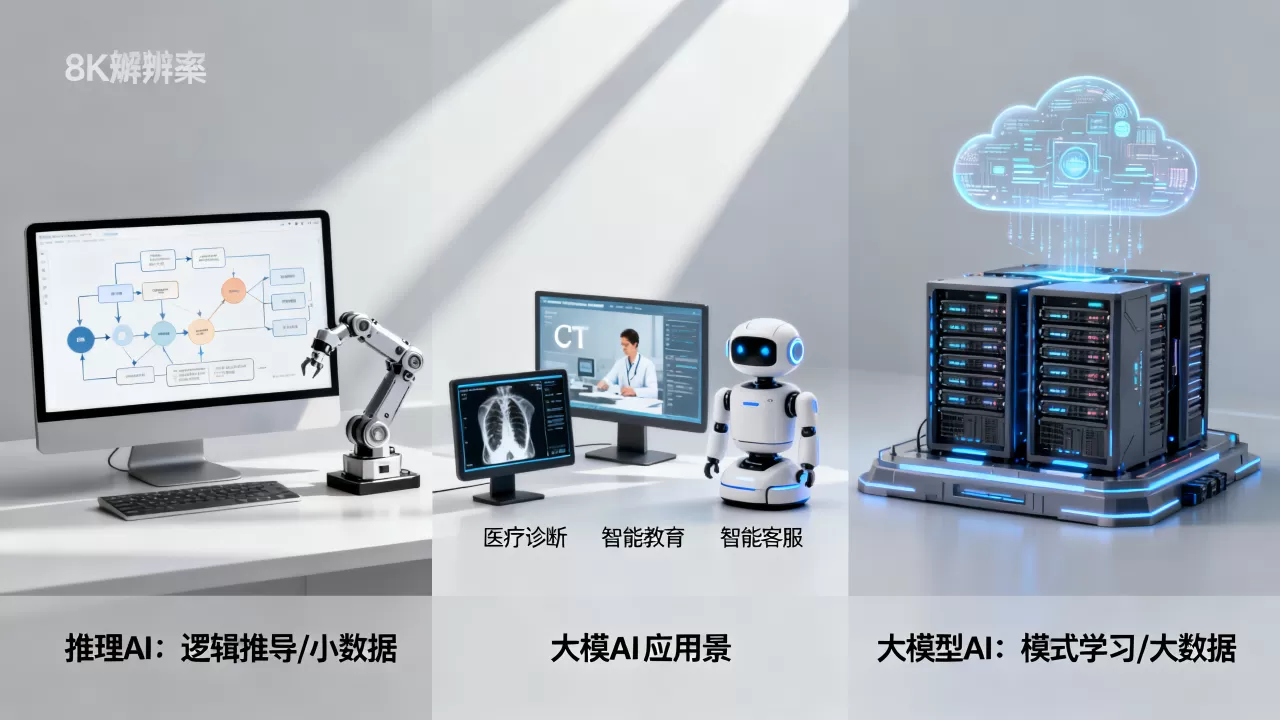 推理AI和大模型AI有什么区别？大模型AI有哪些应用场景