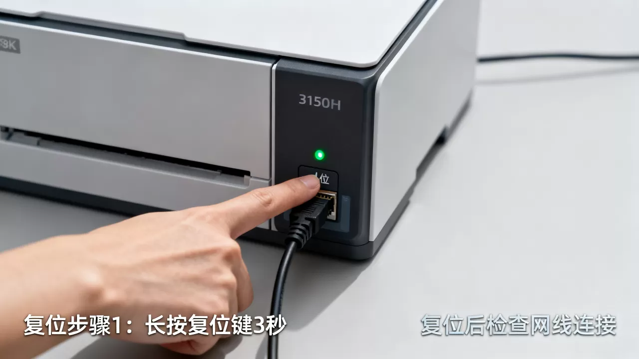 3150cdn复位后为何无法上网？3150cdn复位教程