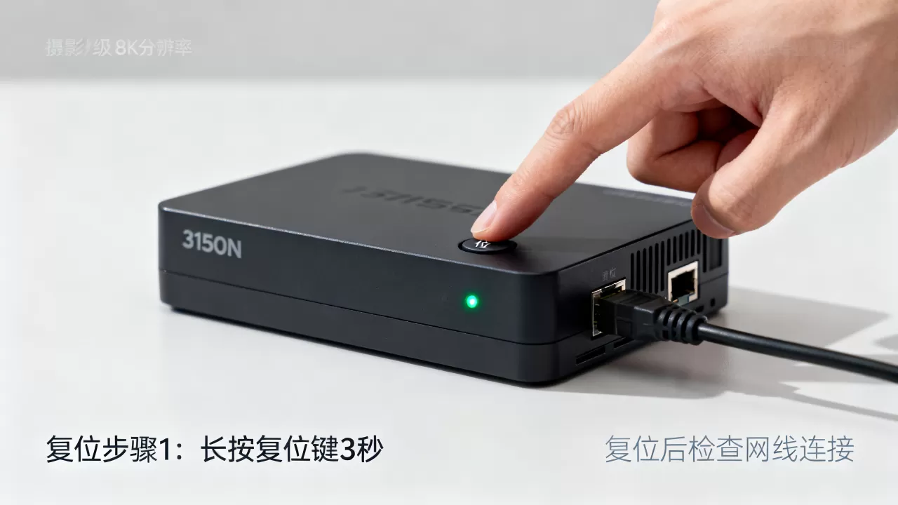 3150cdn复位后为何无法上网？3150cdn复位教程
