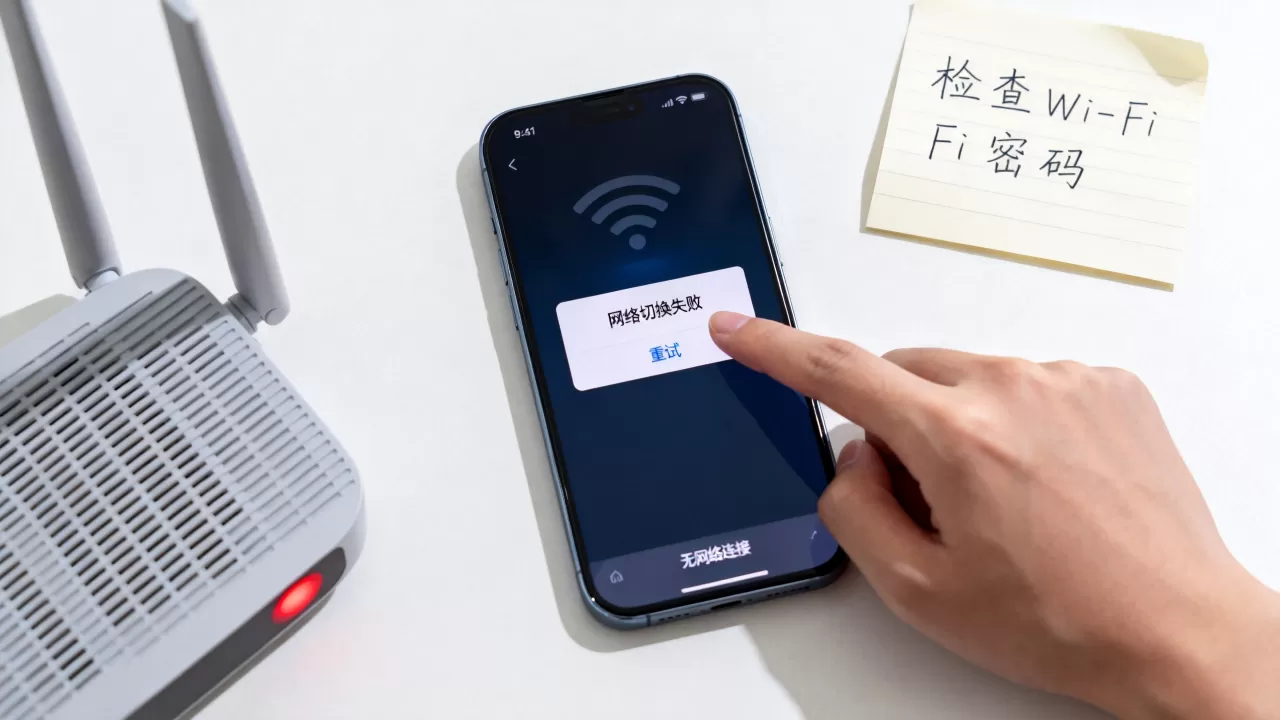 app切换网络失败怎么办？手机切换网络无反应