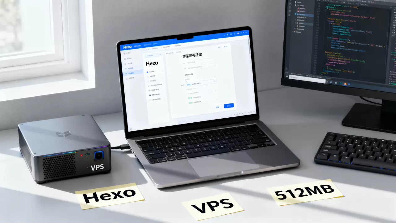 512MB VPS能搭建Hexo博客吗？低配VPS搭建博客教程