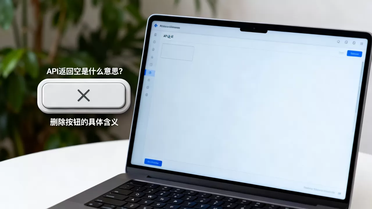 API返回空是什么意思？删除按钮的具体含义