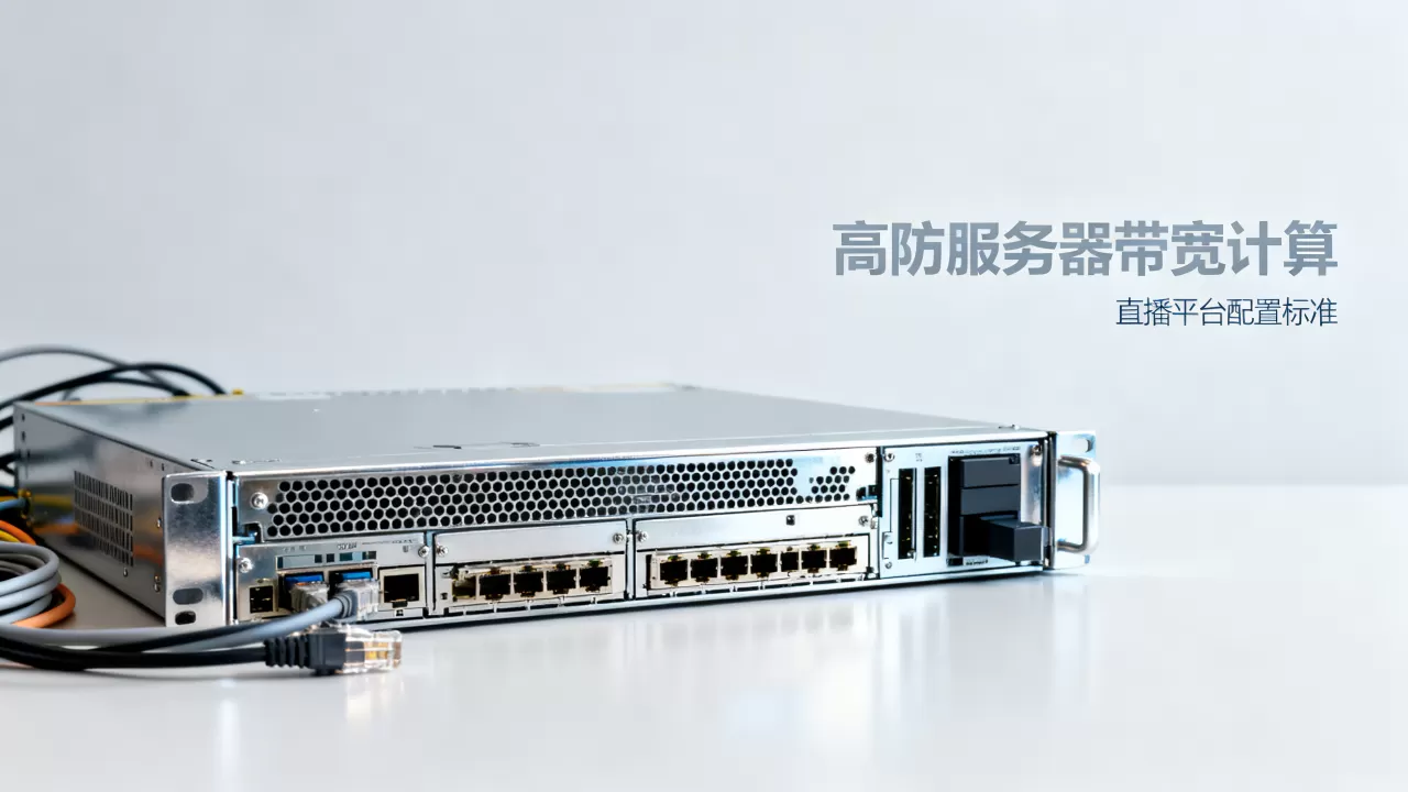 直播平台高防服务器带宽怎么算？直播服务器带宽配置标准