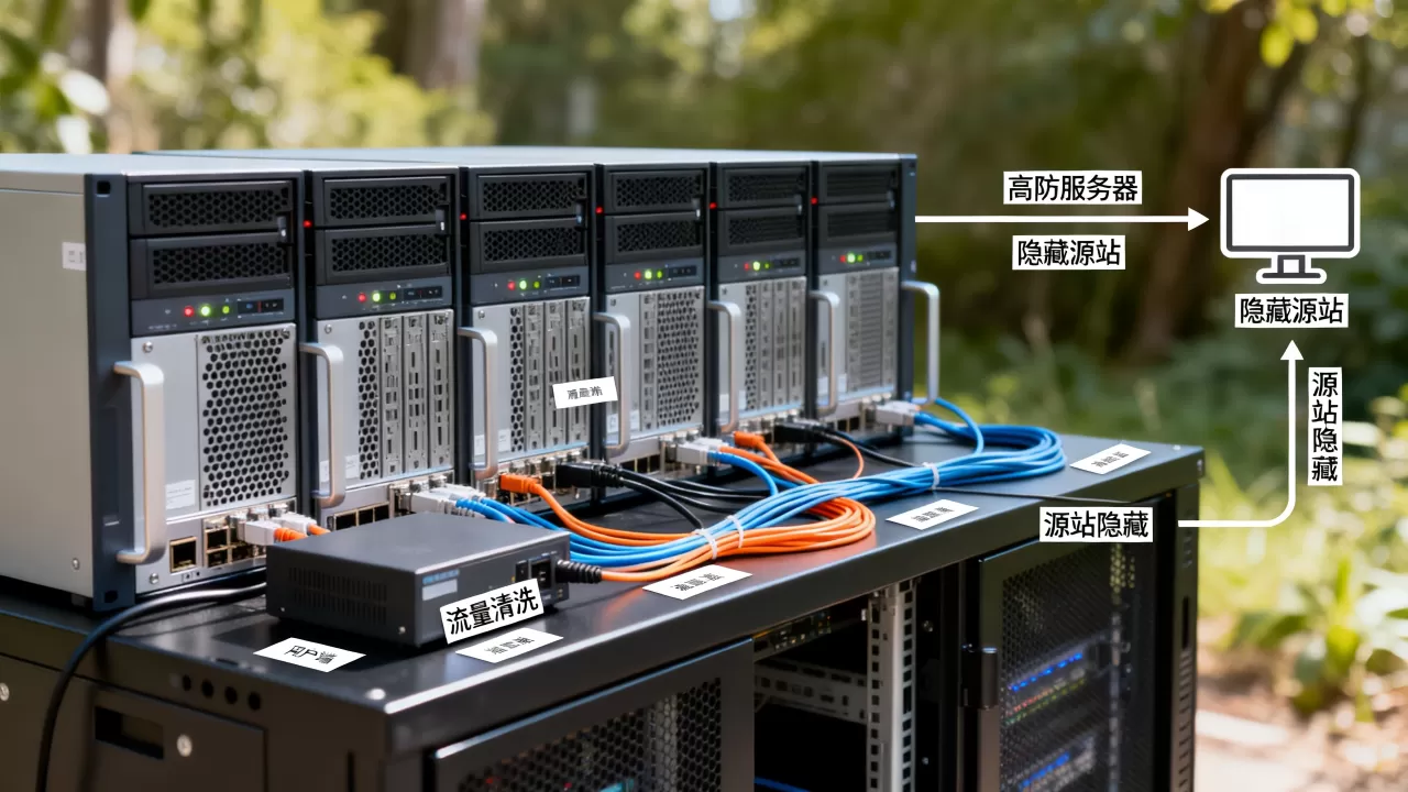 高防服务器如何隐藏源站？高防服务器源站隐藏原理