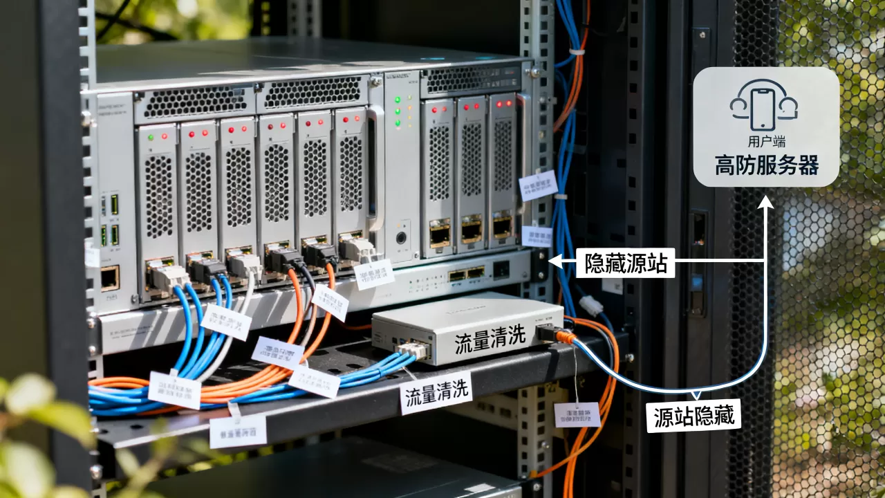 高防服务器如何隐藏源站？高防服务器源站隐藏原理