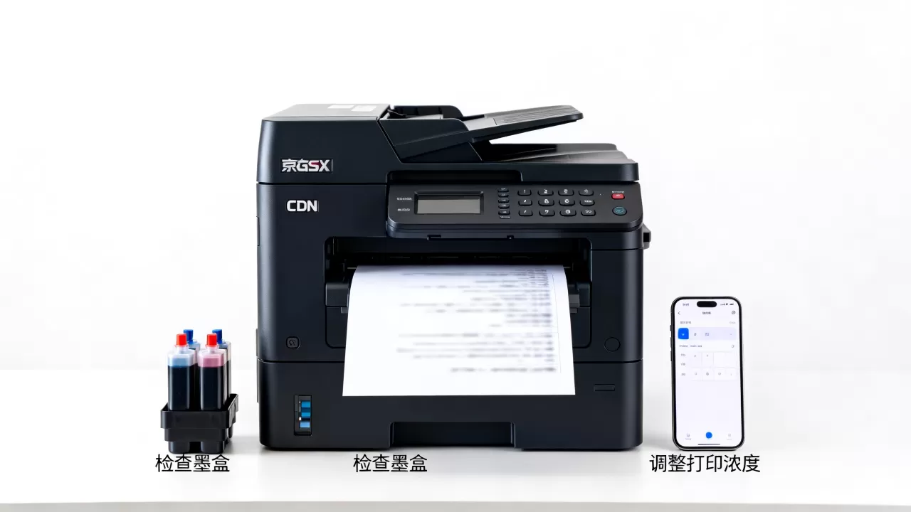 京瓷CDN打印很淡怎么办？打印机打印字迹模糊不清
