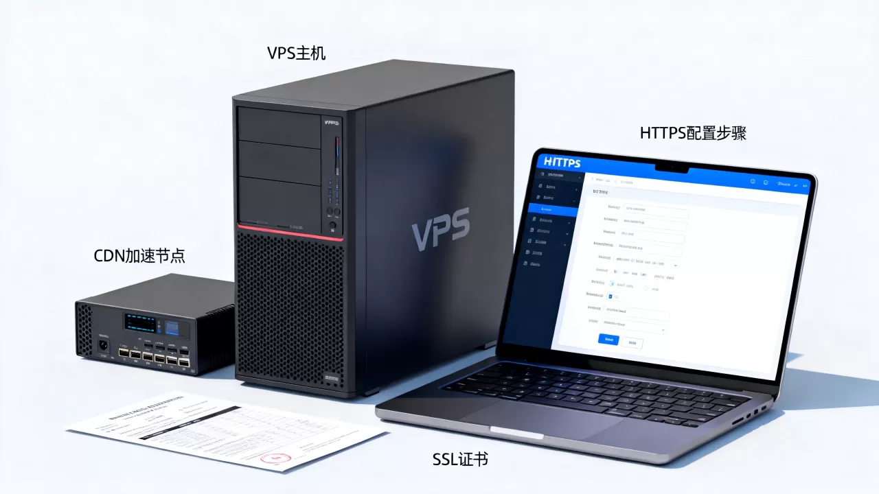 美国VPS建站CDN加速HTTPS怎么配？如何配置SSL证书