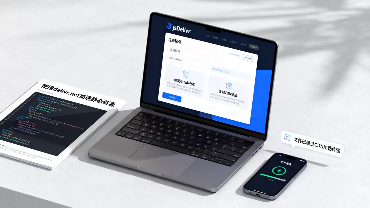 如何利用jsDelivr免费cdn？jsdelivr免费cdn怎么注册使用