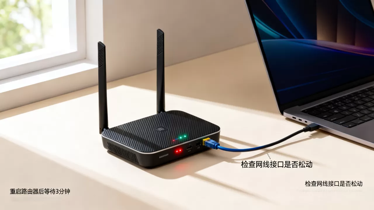 电脑路由器没网络连接不上怎么办啊？路由器重启后仍无法上网