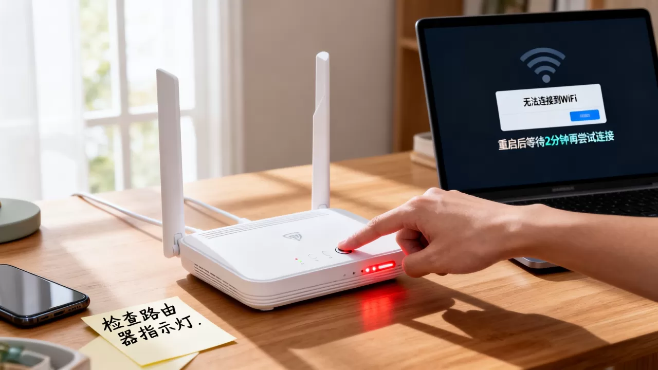 电脑路由器关了没网络怎么办？路由器重启后无法连接WiFi