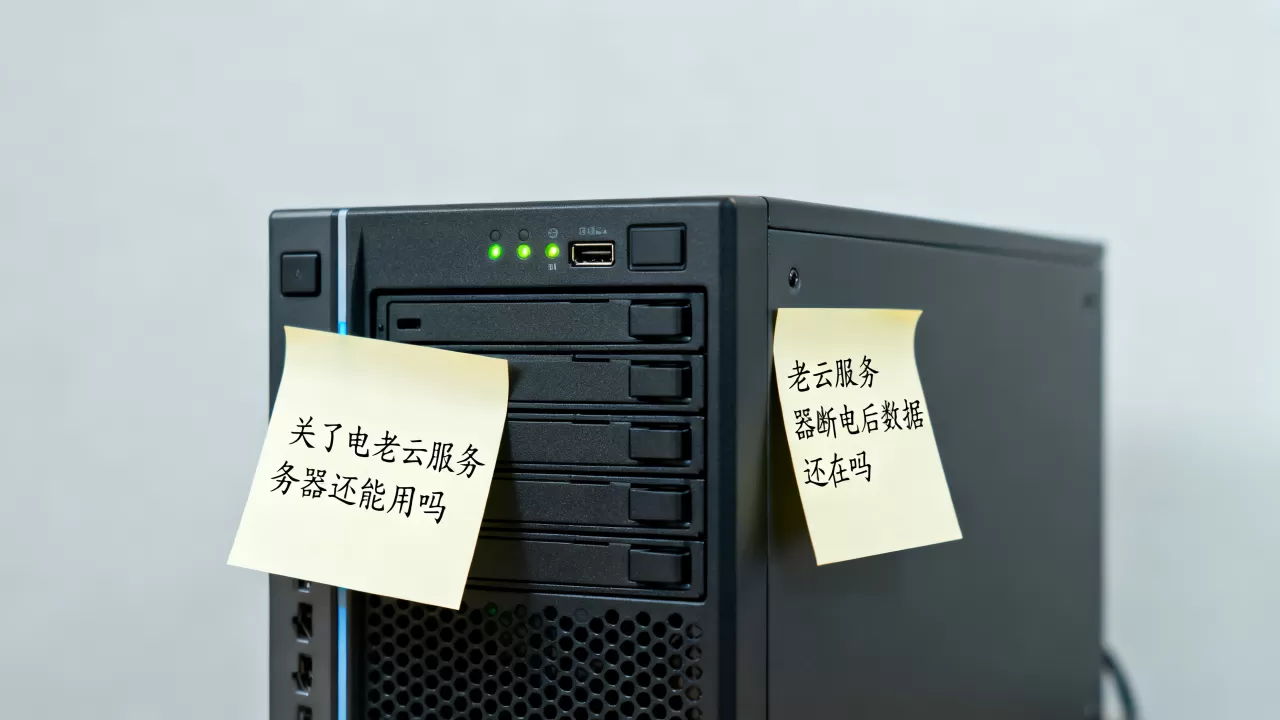 关了电老云服务器还能用吗，老云服务器断电后数据还在吗