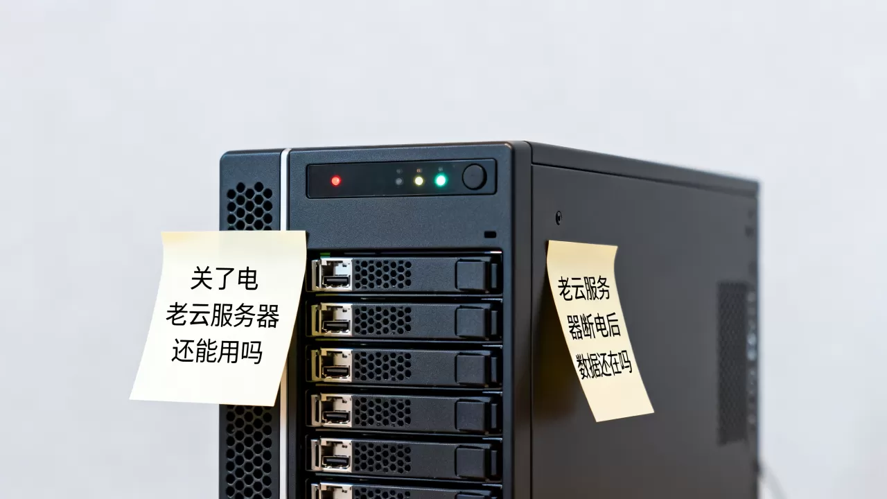 关了电老云服务器还能用吗，老云服务器断电后数据还在吗
