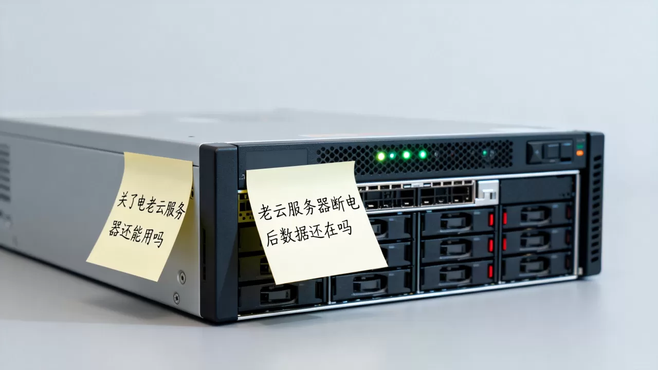 关了电老云服务器还能用吗，老云服务器断电后数据还在吗