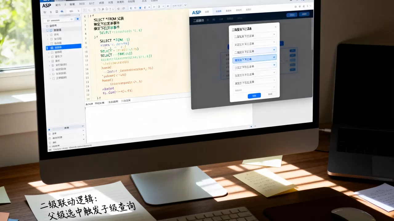ASP二级联动数据库怎么做？ASP二级联动下拉菜单代码