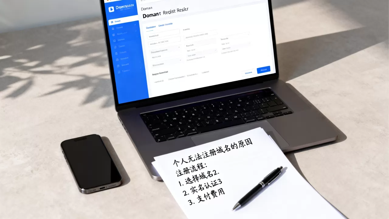 个人为什么不能申请注册域名？个人如何注册域名