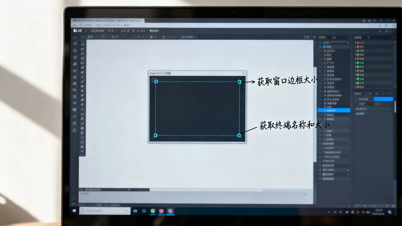 如何获取窗口边框大小？获取终端名称和大小