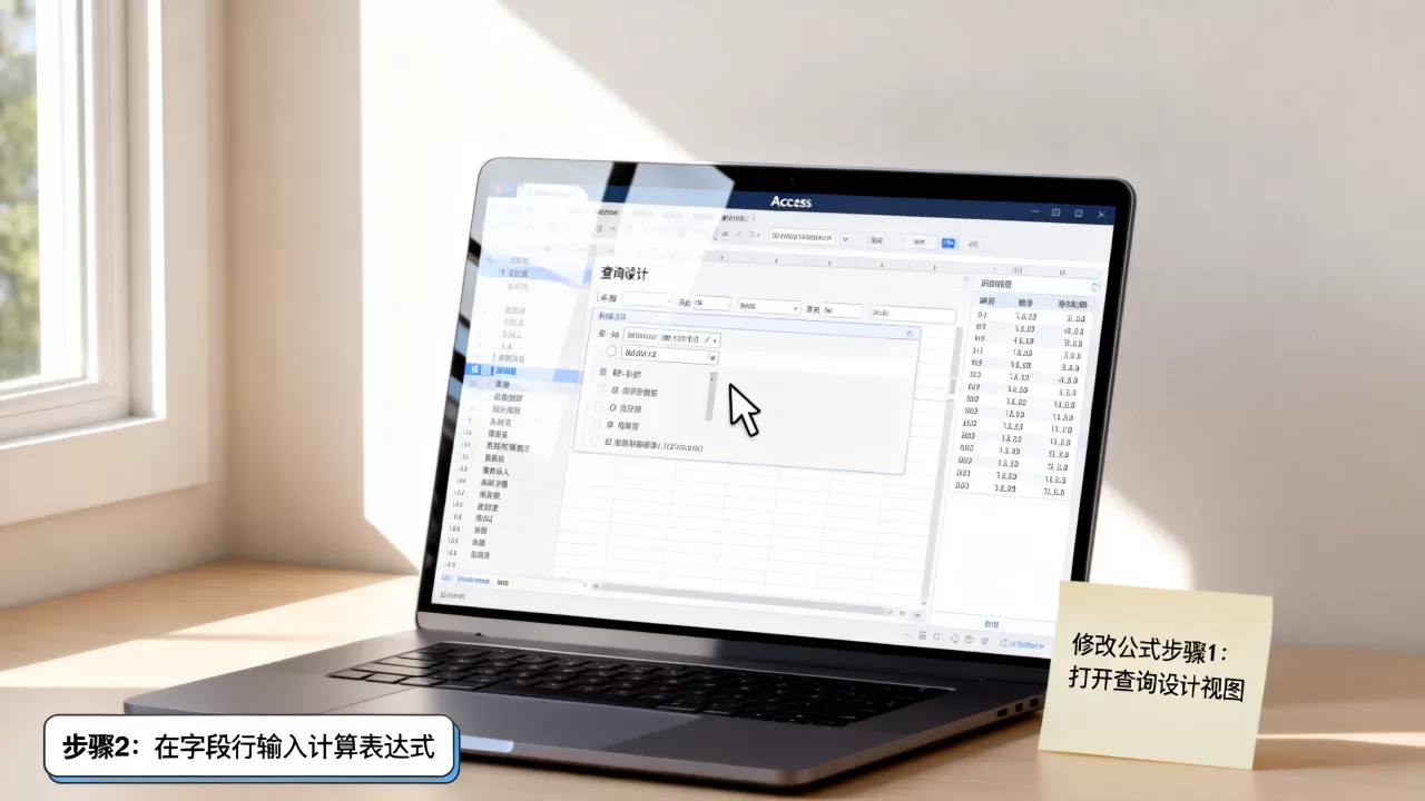Access数据库修改公式怎么操作？Access数据库公式计算教程