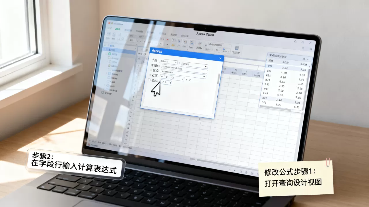 Access数据库修改公式怎么操作？Access数据库公式计算教程