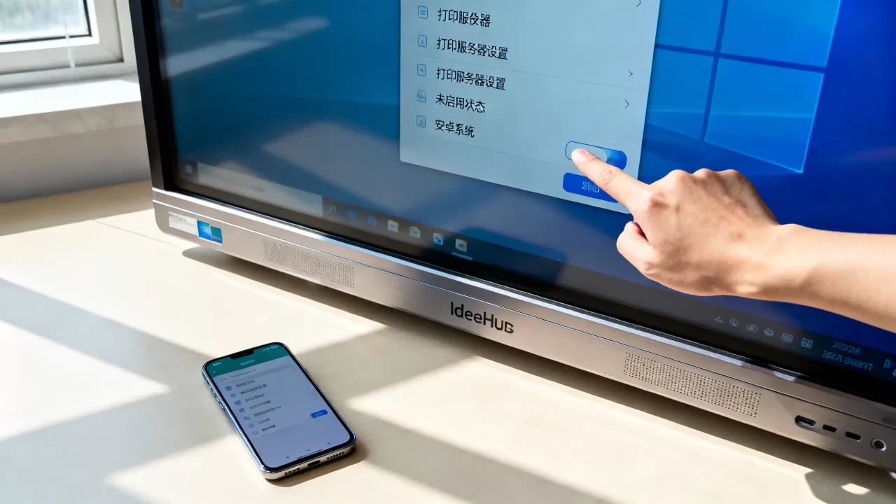 安卓未启用打印服务器怎么办？IdeaHub Board设备安卓设置教程