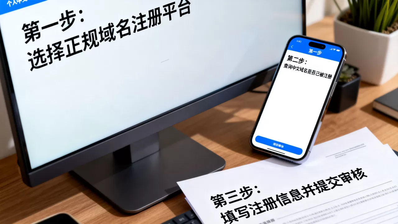 个人中文域名怎么注册？个人中文域名注册流程详解