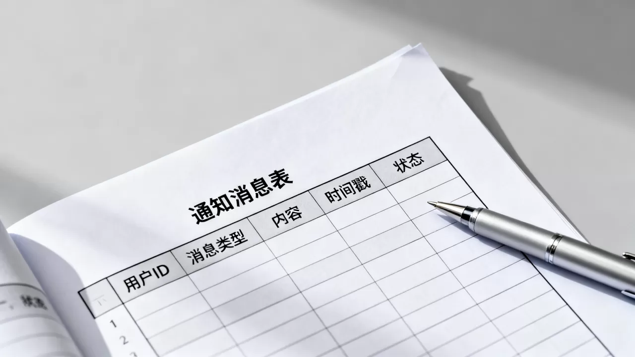 个人中心通知消息数据库怎么设计？通知消息表结构字段有哪些