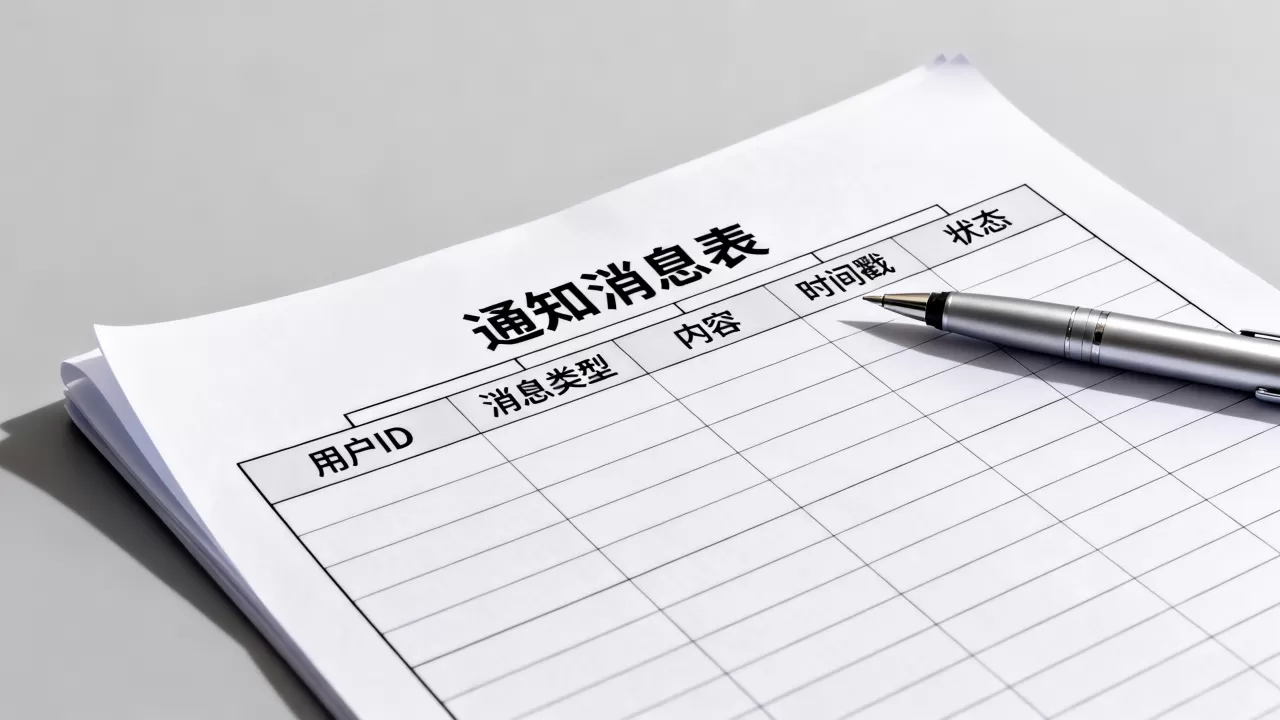 个人中心通知消息数据库怎么设计？通知消息表结构字段有哪些