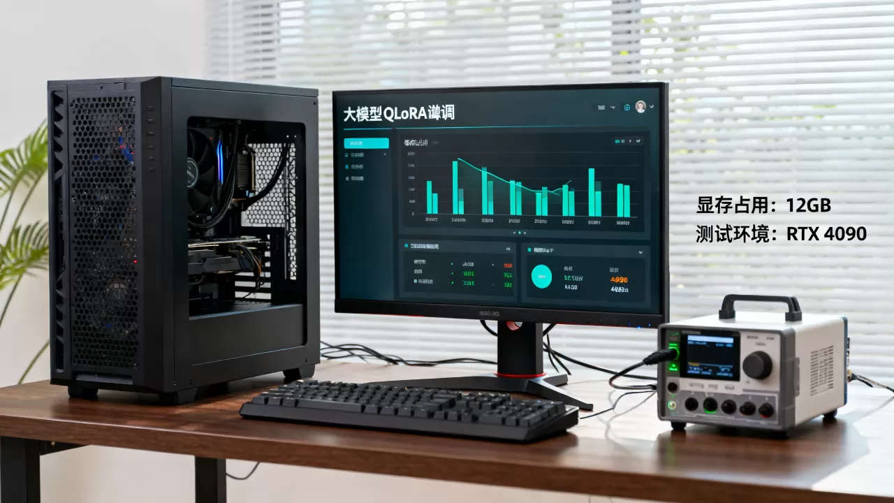 大模型QLoRA微调显存占用实测