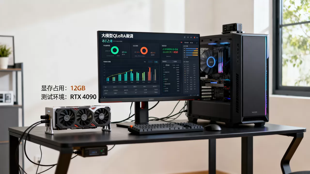 大模型QLoRA微调显存占用实测