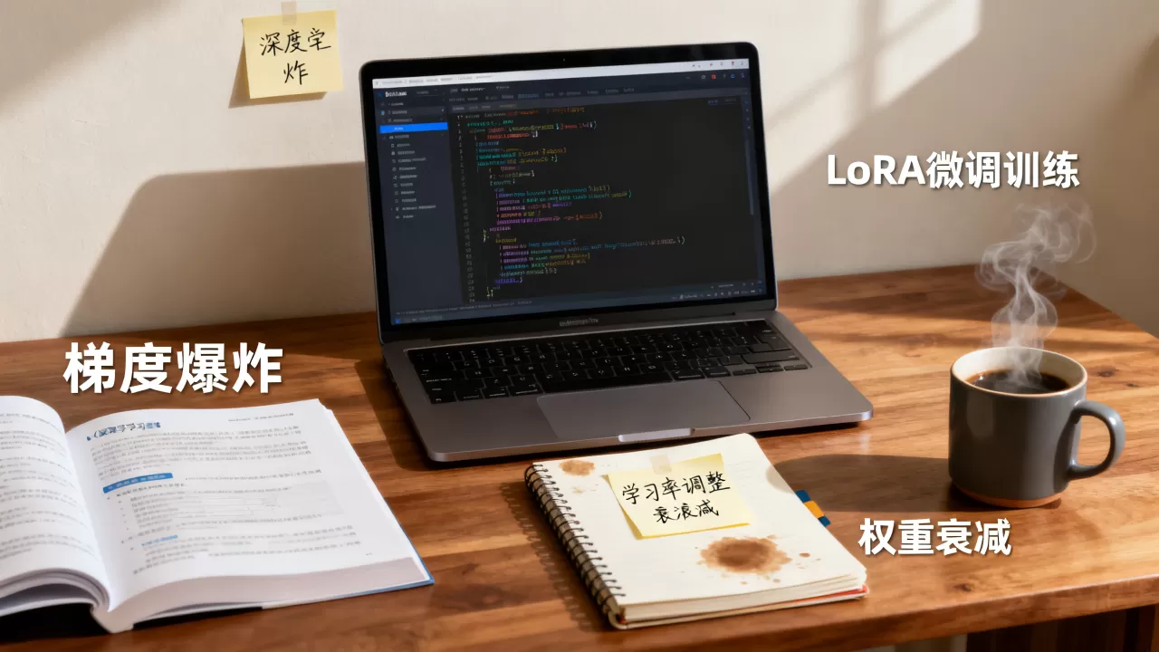 大模型LoRA微调梯度爆炸怎么办，如何解决LoRA训练梯度爆炸
