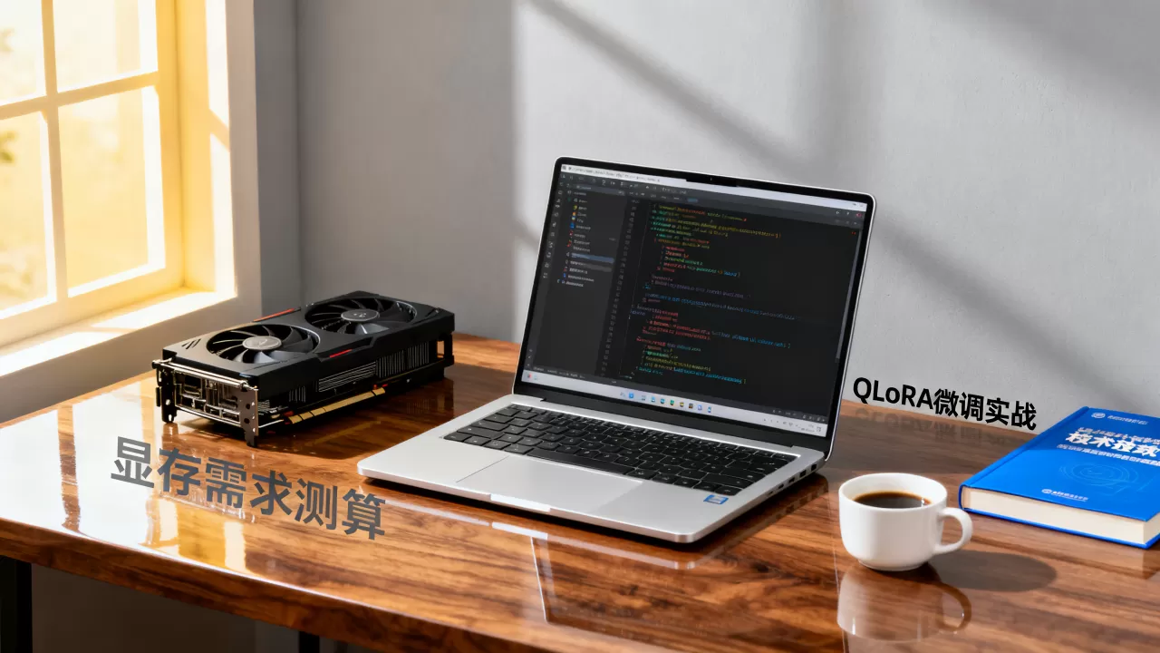 大模型QLoRA微调实战教程难吗？大模型微调需要多少显存