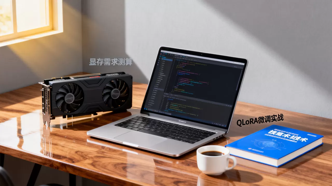 大模型QLoRA微调实战教程难吗？大模型微调需要多少显存