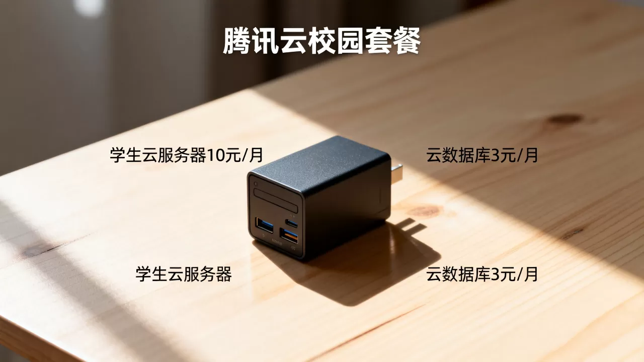 腾讯云校园套餐，学生云服务器10元/月，云数据库3元/月