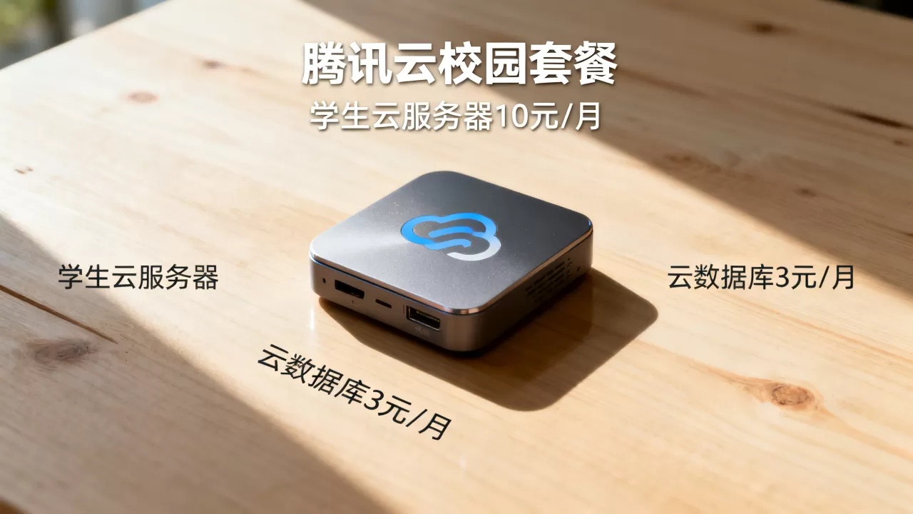 腾讯云校园套餐，学生云服务器10元/月，云数据库3元/月
