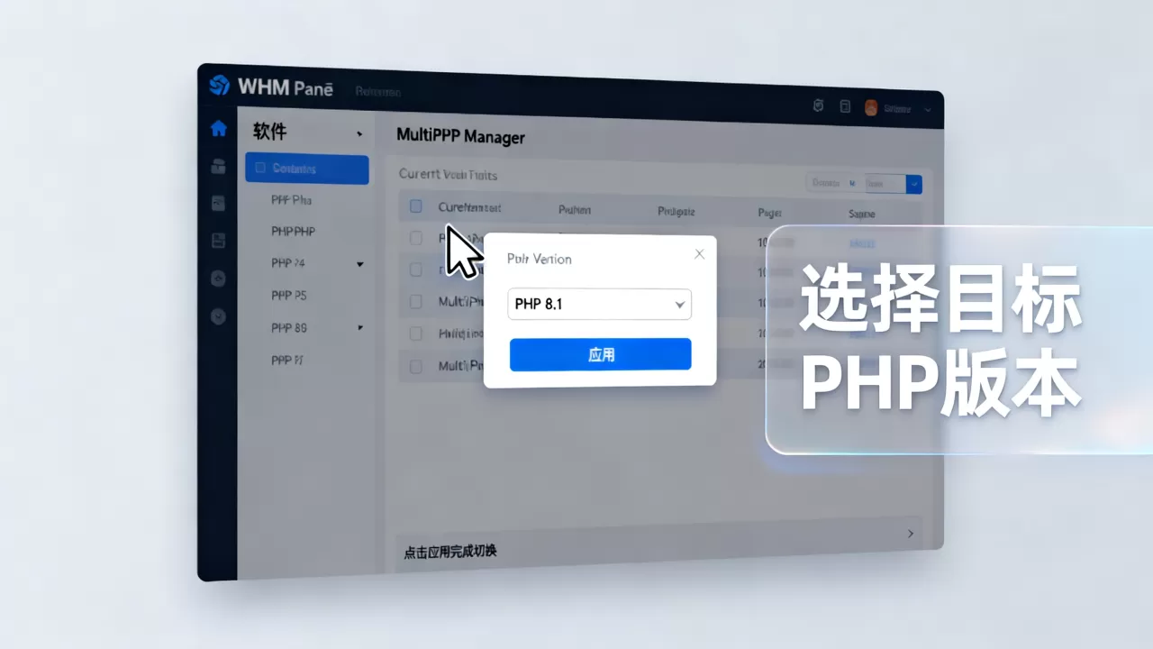 WHM面板怎么修改PHP版本？如何切换PHP版本