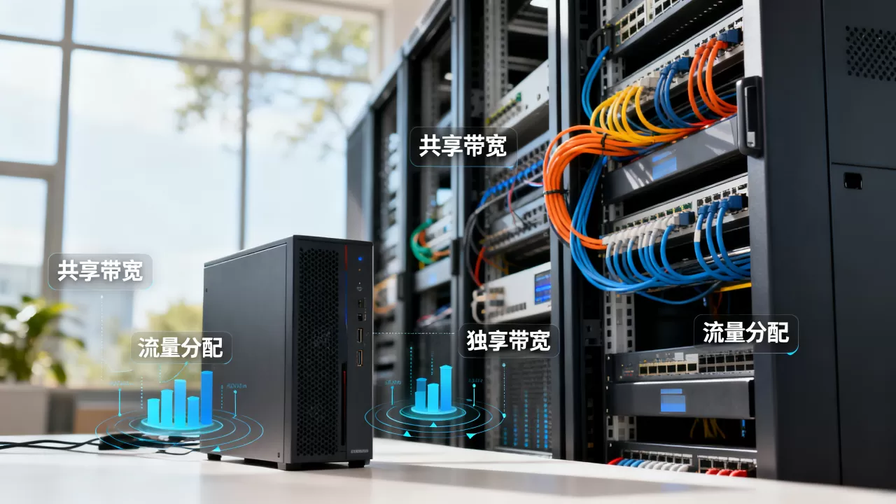 服务器共享带宽和独享带宽有什么区别？带宽独享和共享哪个更划算
