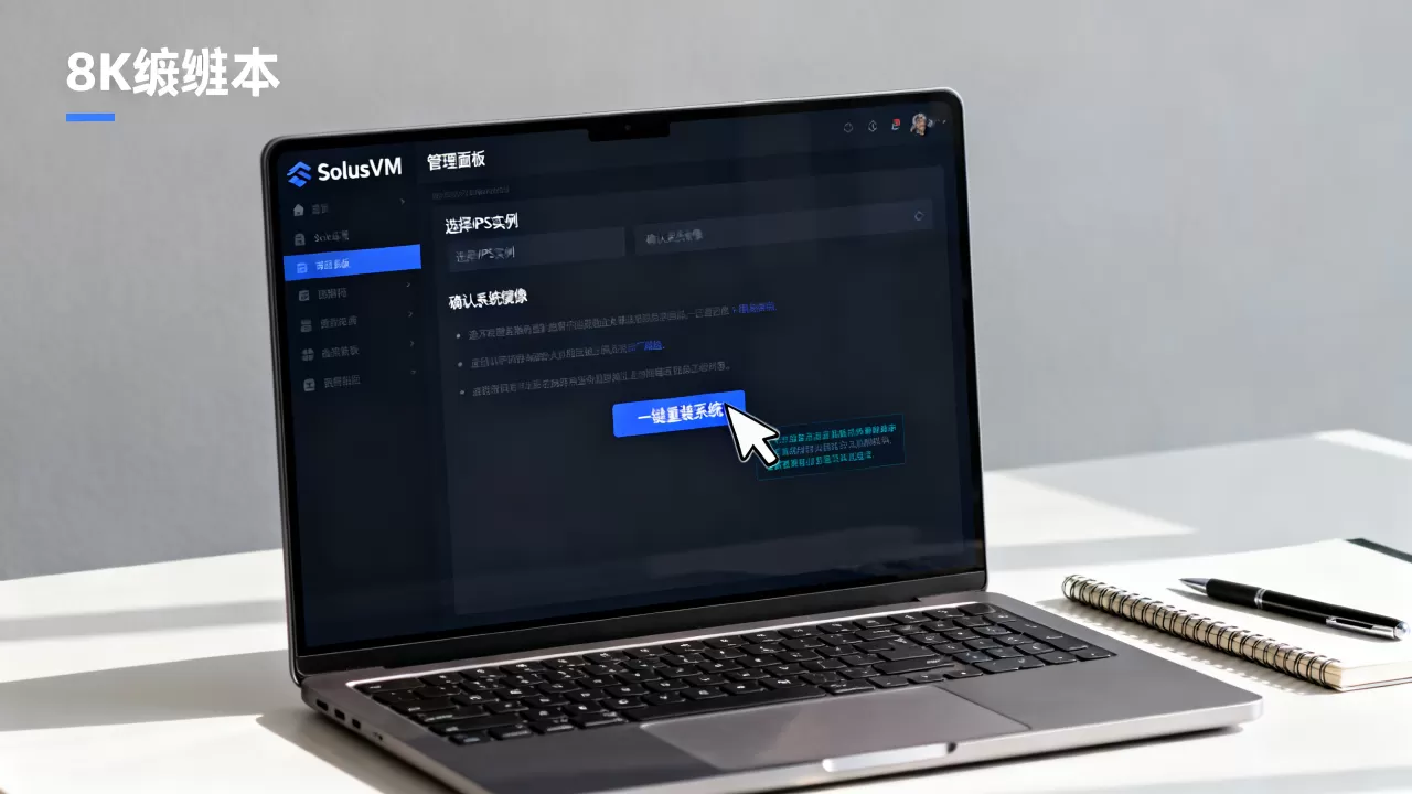 SolusVM管理面板怎么用？VPS一键重装系统教程