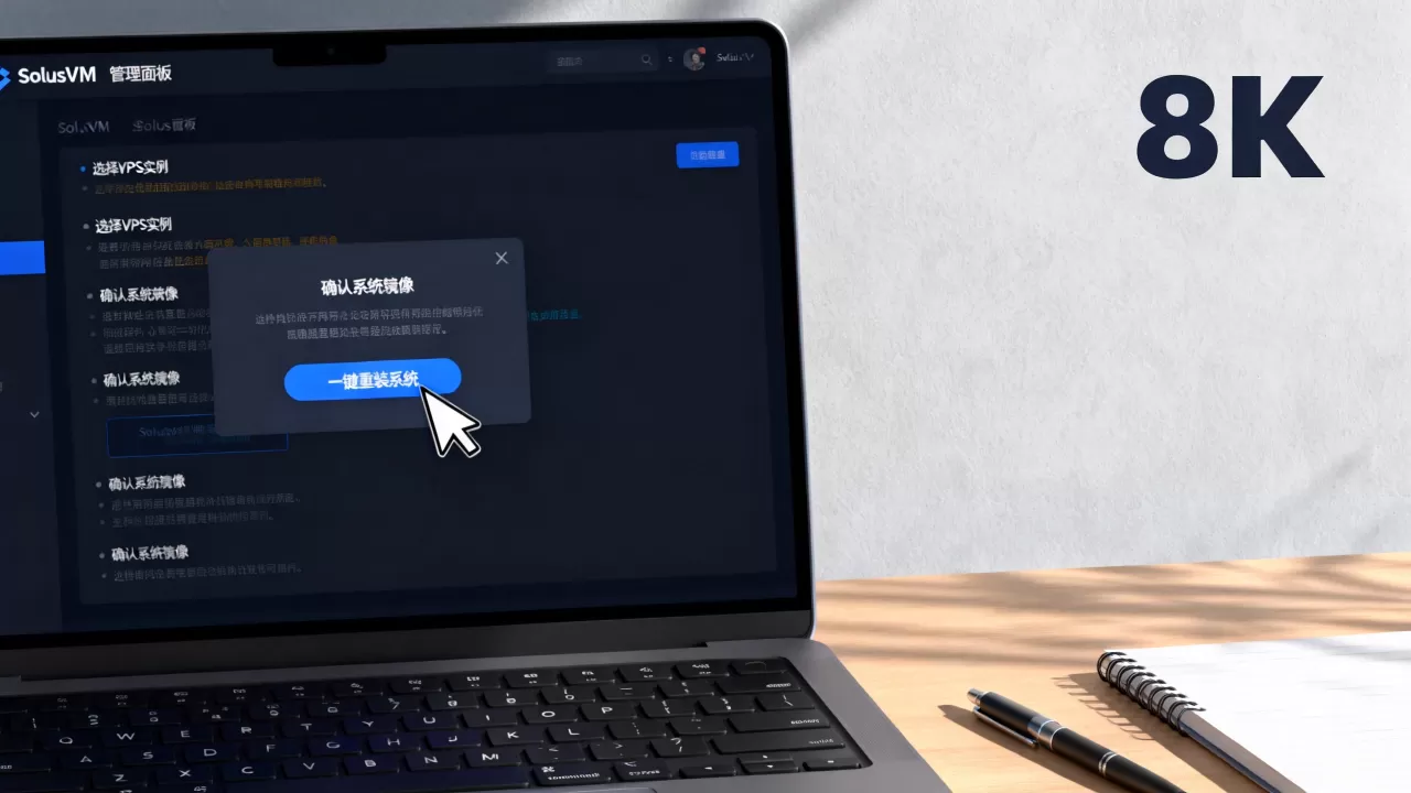 SolusVM管理面板怎么用？VPS一键重装系统教程
