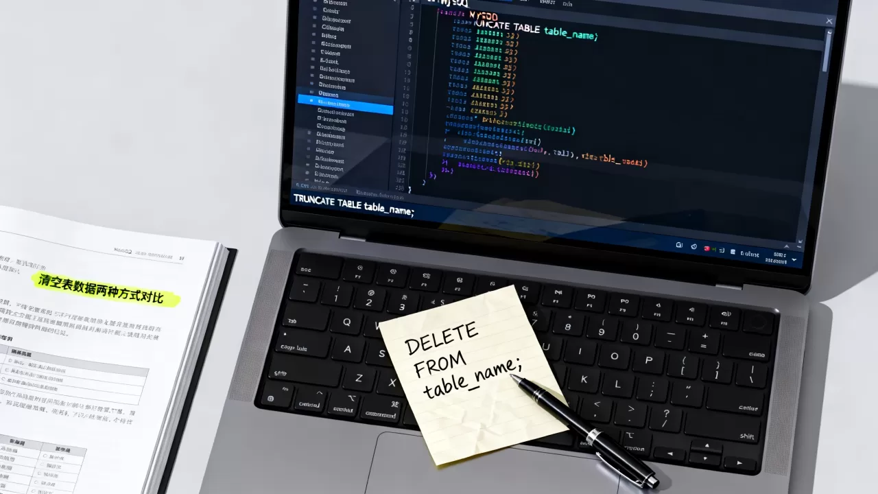 MySQL如何删除或清空表中数据？mysql清空表数据命令