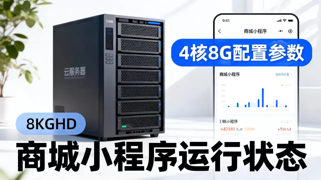 4核8G云服务器跑商城小程序会卡吗，云服务器配置怎么选