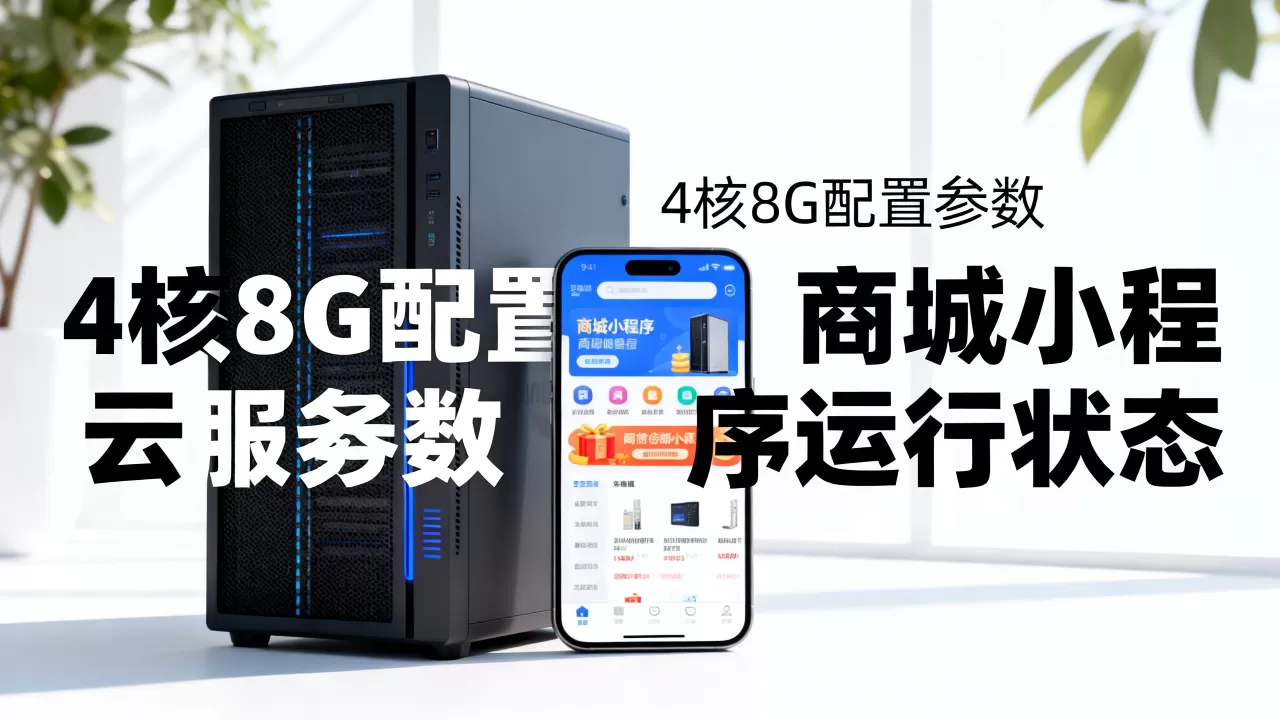 4核8G云服务器跑商城小程序会卡吗，云服务器配置怎么选