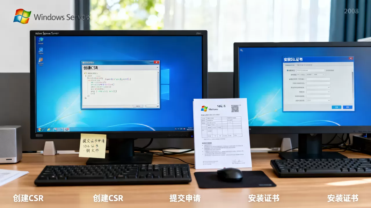 Windows Server 2008怎么创建CSR及安装SSL？SSL证书申请流程