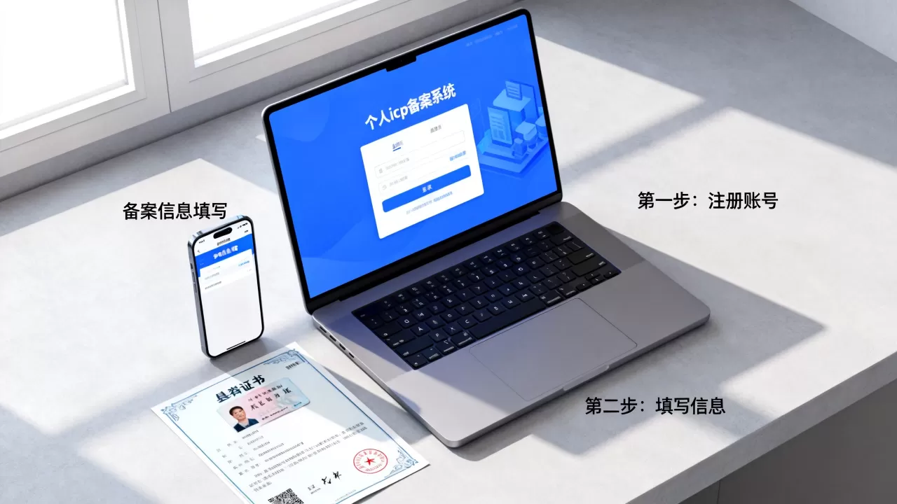 个人icp备案系统怎么操作？个人网站icp备案流程详解