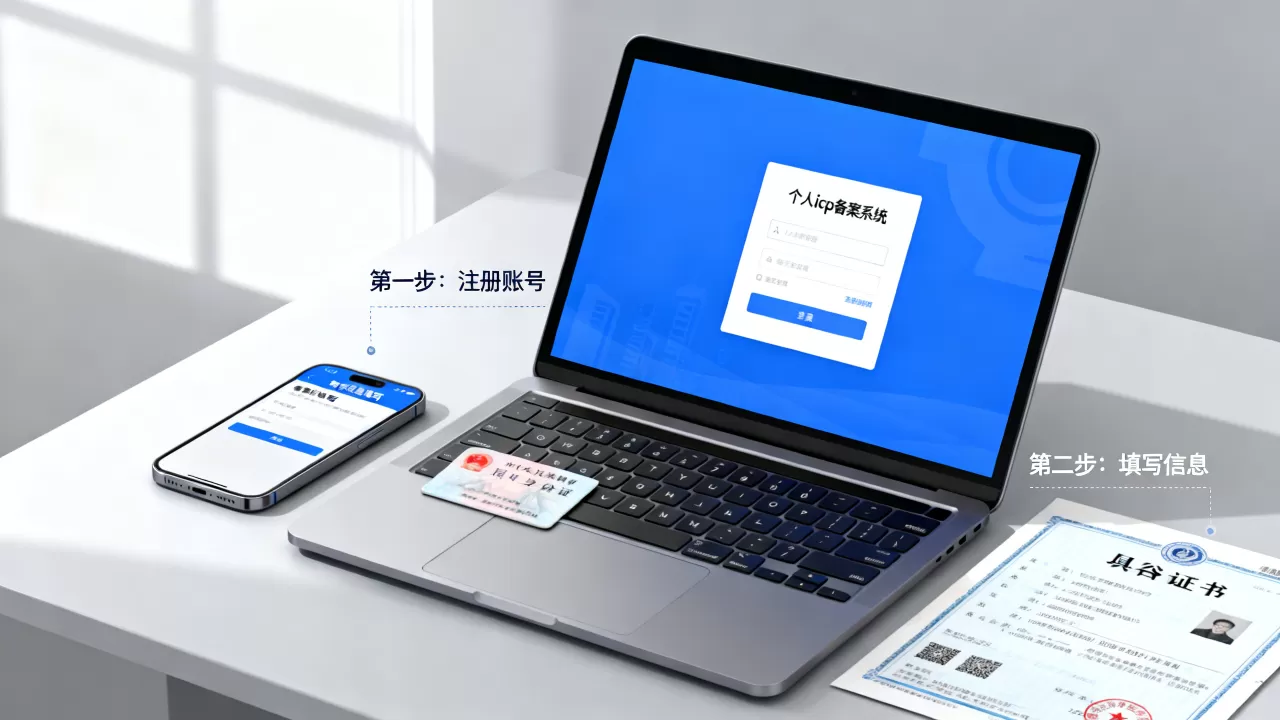 个人icp备案系统怎么操作？个人网站icp备案流程详解