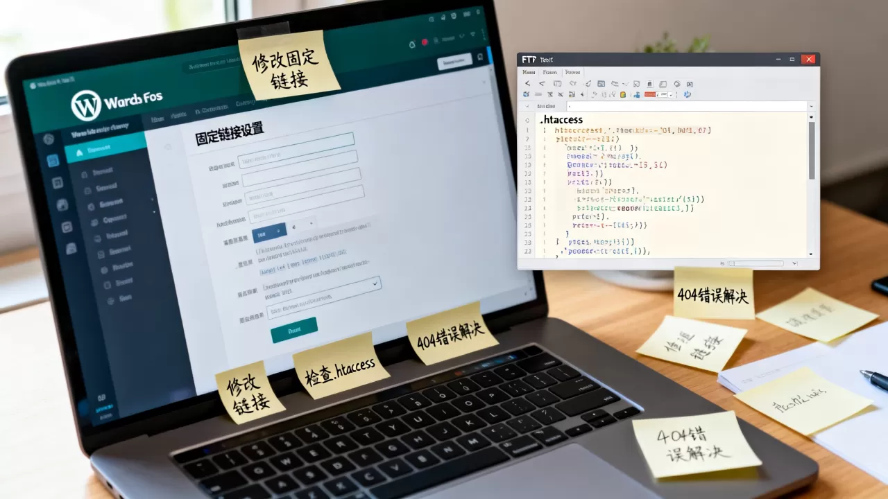 WordPress改固定链接出现404怎么办？修改后404错误怎么解决
