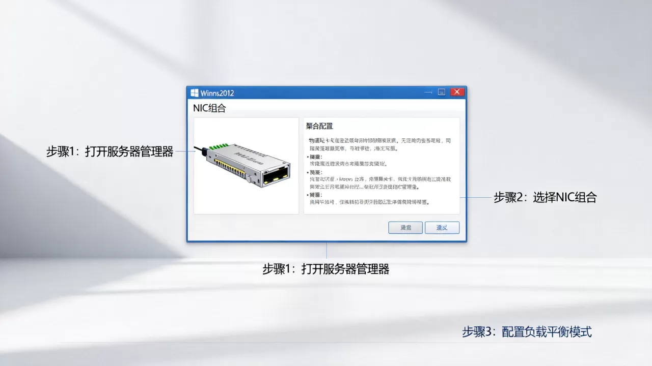 Win2012如何开启NIC组合？网卡绑定聚合设置教程