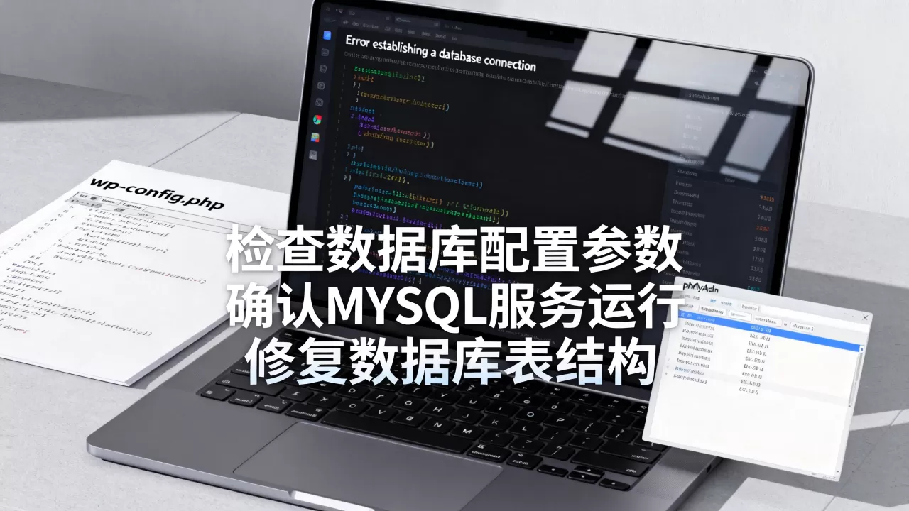 WordPress数据库连接错误怎么解决？wp数据库连接错误怎么修复