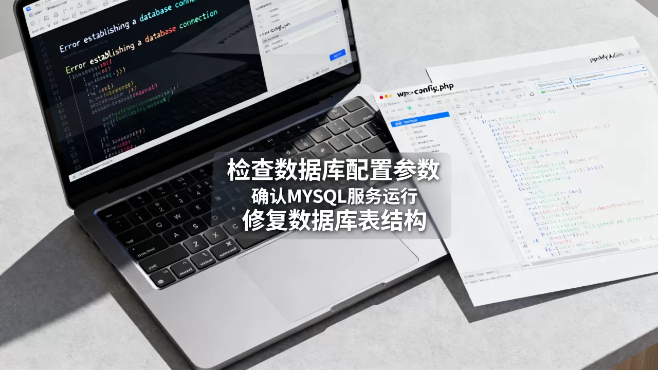 WordPress数据库连接错误怎么解决？wp数据库连接错误怎么修复