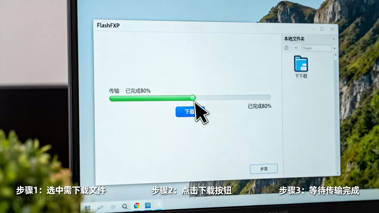 FlashFXP怎么下载文件到本地？FlashFXP下载文件教程