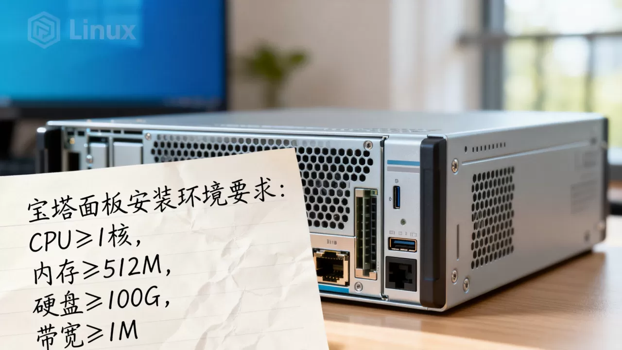 宝塔面板安装环境要求是什么？linux服务器最低配置推荐